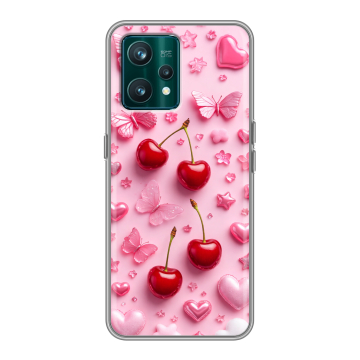 Силиконовый чехол на Realme 9 Pro Plus с принтом для девочек Силиконовый чехол на Realme 9 Pro Plus с принтом для девочек