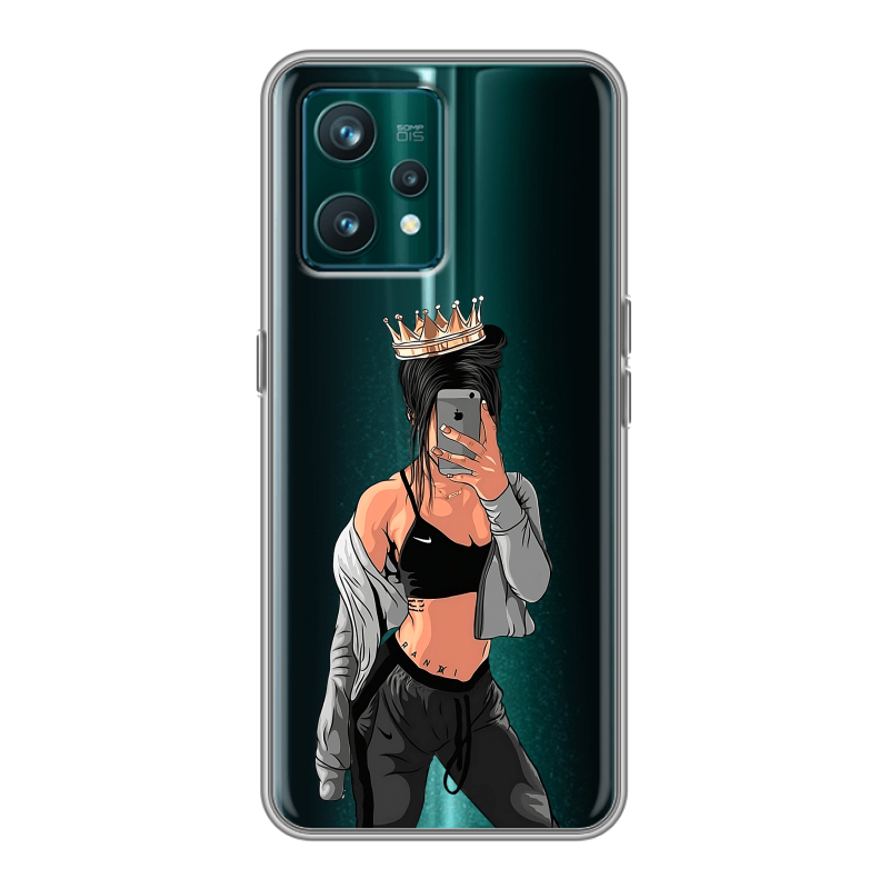 Силиконовый чехол на Realme 9 Pro Plus с принтом Женские принты Силиконовый чехол на Realme 9 Pro Plus с принтом Женские принты