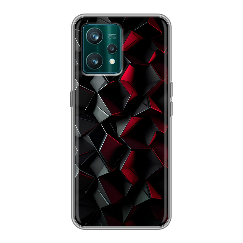 Силиконовый чехол на Realme 9 Pro Plus с принтом Абстракция Силиконовый чехол на Realme 9 Pro Plus с принтом Абстракция