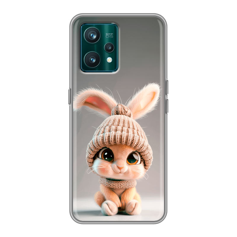 Силиконовый чехол на Realme 9 Pro Plus с принтом Кролик Силиконовый чехол на Realme 9 Pro Plus с принтом Кролик