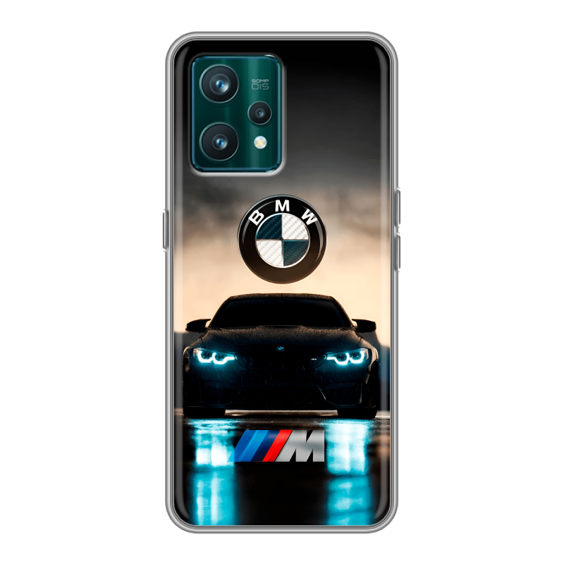 Силиконовый чехол на Realme 9 Pro Plus с принтом БМВ BMW Силиконовый чехол на Realme 9 Pro Plus с принтом БМВ BMW