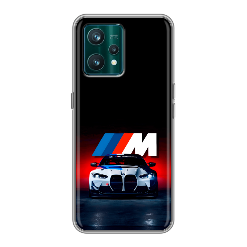 Силиконовый чехол на Realme 9 Pro Plus с принтом БМВ BMW Силиконовый чехол на Realme 9 Pro Plus с принтом БМВ BMW