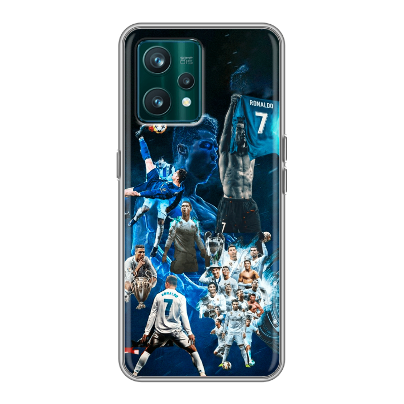Силиконовый чехол на Realme 9 Pro Plus с принтом Реал Роналдо Силиконовый чехол на Realme 9 Pro Plus с принтом Реал Роналдо