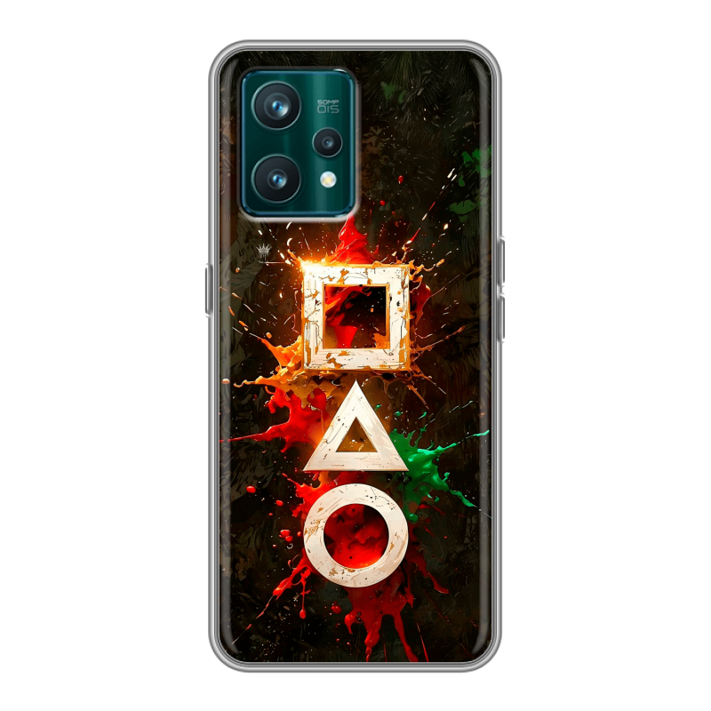 Силиконовый чехол на Realme 9 Pro Plus с принтом Squid Game Игра кальмара Силиконовый чехол на Realme 9 Pro Plus с принтом Squid Game Игра кальмара