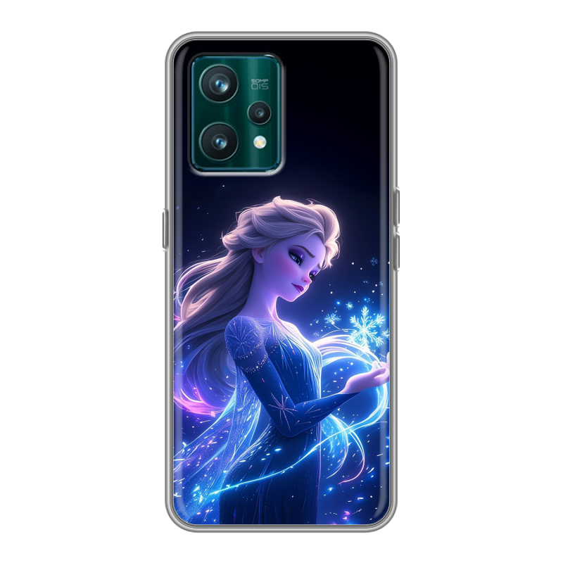 Силиконовый чехол на Realme 9 Pro Plus с принтом Холодное сердце Frozen Силиконовый чехол на Realme 9 Pro Plus с принтом Холодное сердце Frozen