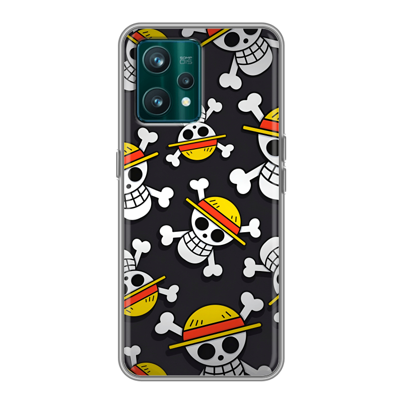 Силиконовый противоударный чехол на Realme 9 Pro Plus с принтом One Piece Ван Пис Силиконовый противоударный чехол на Realme 9 Pro Plus с принтом One Piece Ван Пис