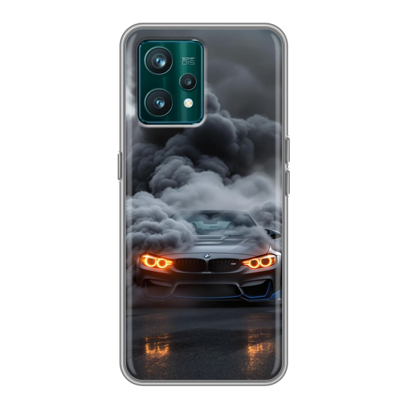 Силиконовый чехол на Realme 9 Pro Plus с принтом BMW БМВ Силиконовый чехол на Realme 9 Pro Plus с принтом BMW БМВ