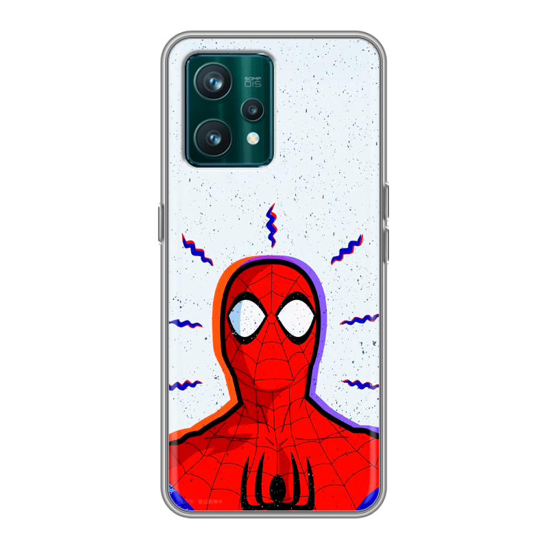 Силиконовый чехол на Realme 9 Pro Plus с принтом Spiderman Человек паук Силиконовый чехол на Realme 9 Pro Plus с принтом Spiderman Человек паук
