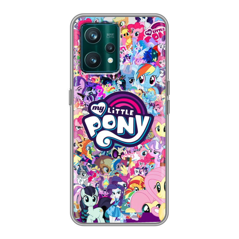 Силиконовый чехол на Realme 9 Pro Plus с принтом My little pony Дружба чудо Силиконовый чехол на Realme 9 Pro Plus с принтом My little pony Дружба чудо
