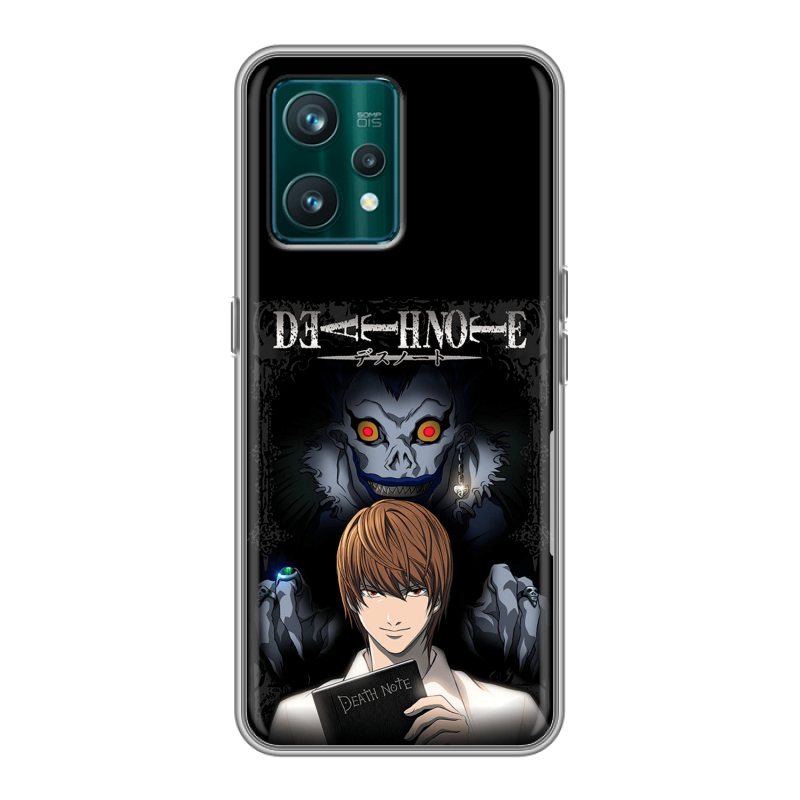 Силиконовый чехол на Realme 9 Pro Plus с принтом Death note Тетрадь смерти Силиконовый чехол на Realme 9 Pro Plus с принтом Death note Тетрадь смерти