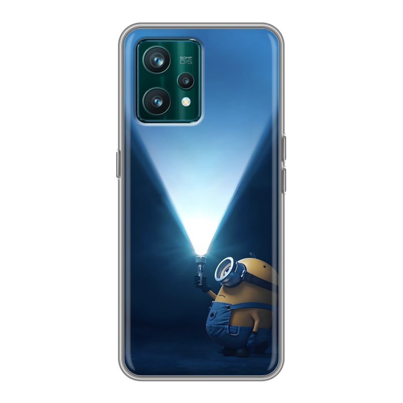 Силиконовый чехол на Realme 9 Pro Plus с принтом Миньоны Силиконовый чехол на Realme 9 Pro Plus с принтом Миньоны