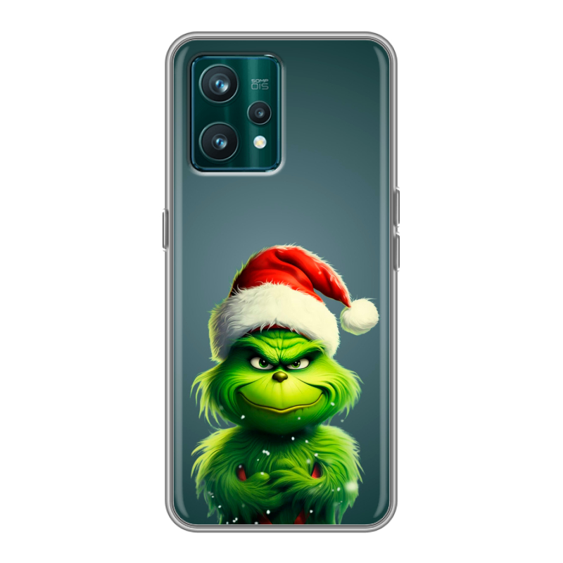 Силиконовый противоударный чехол на Realme 9 Pro Plus с принтом Новый год Силиконовый противоударный чехол на Realme 9 Pro Plus с принтом Новый год