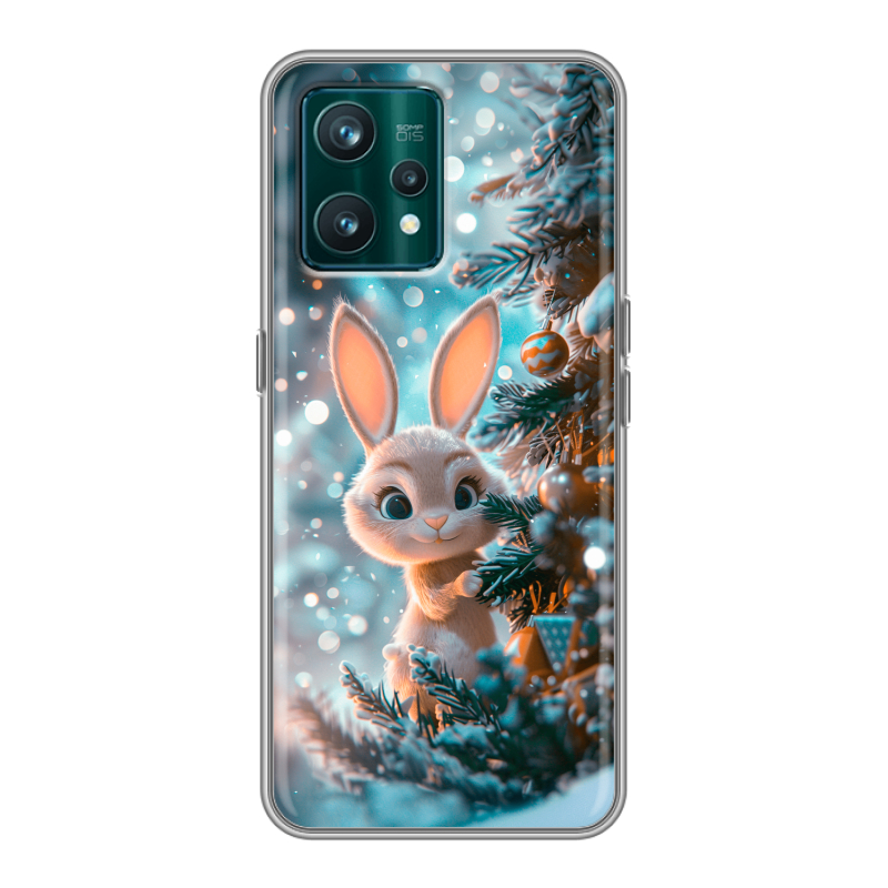 Силиконовый чехол на Realme 9 Pro Plus с принтом Новый год Силиконовый чехол на Realme 9 Pro Plus с принтом Новый год