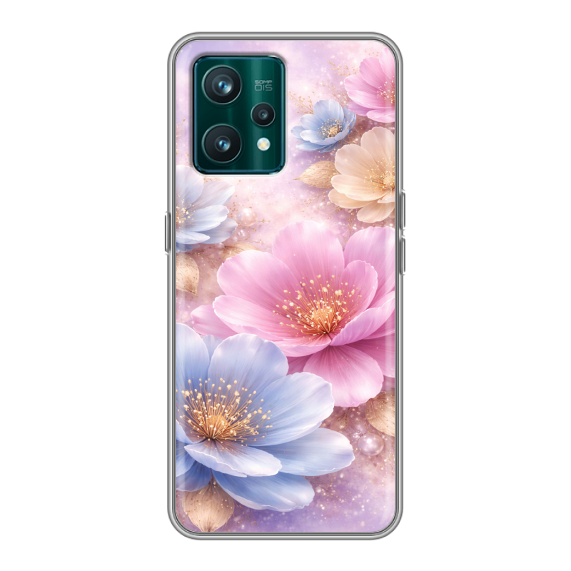 Силиконовый чехол на Realme 9 Pro Plus с принтом женский Силиконовый чехол на Realme 9 Pro Plus с принтом женский
