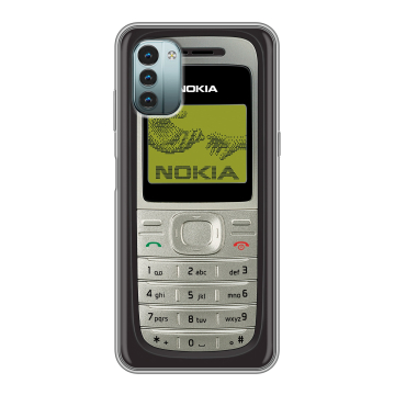 Силиконовый чехол на Nokia G11 с принтом Ретро Нокия