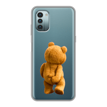 Силиконовый чехол на Nokia G11 с принтом Медведь