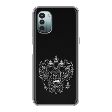 Силиконовый чехол на Nokia G11 с принтом Герб России
