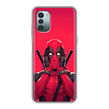 Силиконовый чехол на Nokia G11 с принтом Дедпул Deadpool