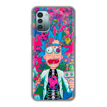 Силиконовый чехол на Nokia G11 с принтом Рик и Морти Rick Morty