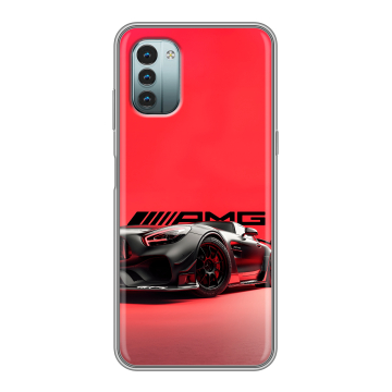 Силиконовый чехол на Nokia G11 с принтом Мерседес Mercedes AMG Силиконовый чехол на Nokia G11 с принтом Мерседес Mercedes AMG