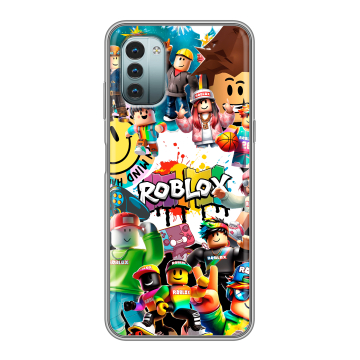 Силиконовый чехол на Nokia G11 с принтом Roblox Роблокс Силиконовый чехол на Nokia G11 с принтом Roblox Роблокс