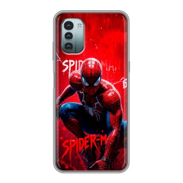 Силиконовый чехол на Nokia G11 с принтом Spiderman Человек паук Силиконовый чехол на Nokia G11 с принтом Spiderman Человек паук