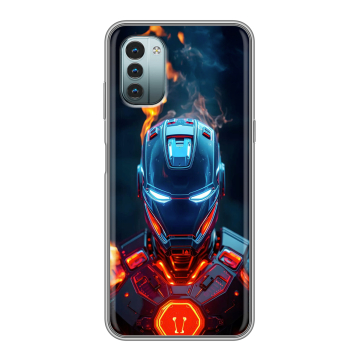 Силиконовый чехол на Nokia G11 с принтом IronMan Железный человек
