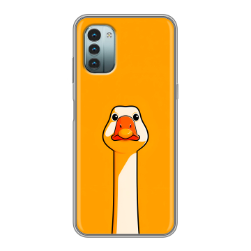 Силиконовый чехол на Nokia G11 с принтом Смешная утка