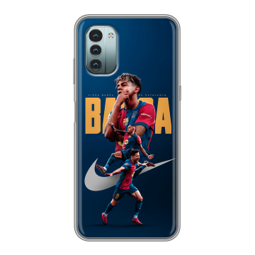 Силиконовый чехол на Nokia G11 с принтом Барселона Barca Yamal 