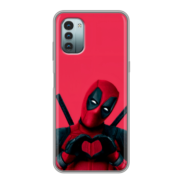 Силиконовый чехол на Nokia G11 с принтом Дедпул Deadpool