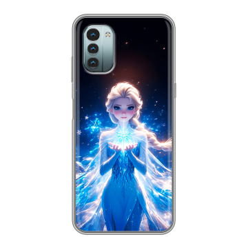 Силиконовый чехол на Nokia G11 с принтом Холодное сердце Frozen