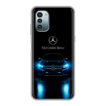 Силиконовый чехол на Nokia G11 с принтом Mercedes Мерседес