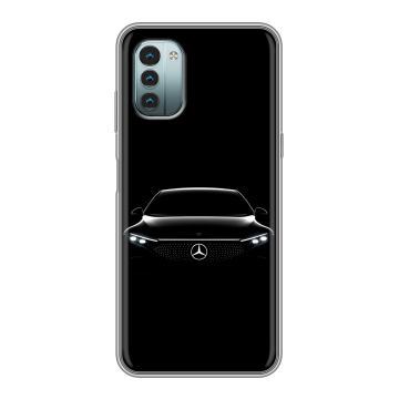 Силиконовый чехол на Nokia G11 с принтом Mercedes Мерседес