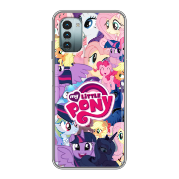 Силиконовый чехол на Nokia G11 с принтом My little pony Дружба чудо