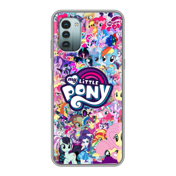 Силиконовый чехол на Nokia G11 с принтом My little pony Дружба чудо