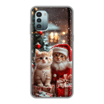 Силиконовый чехол на Nokia G11 с принтом Новый год Силиконовый чехол на Nokia G11 с принтом Новый год