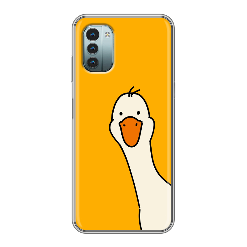 Силиконовый чехол на Nokia G11 с принтом Утка Силиконовый чехол на Nokia G11 с принтом Утка