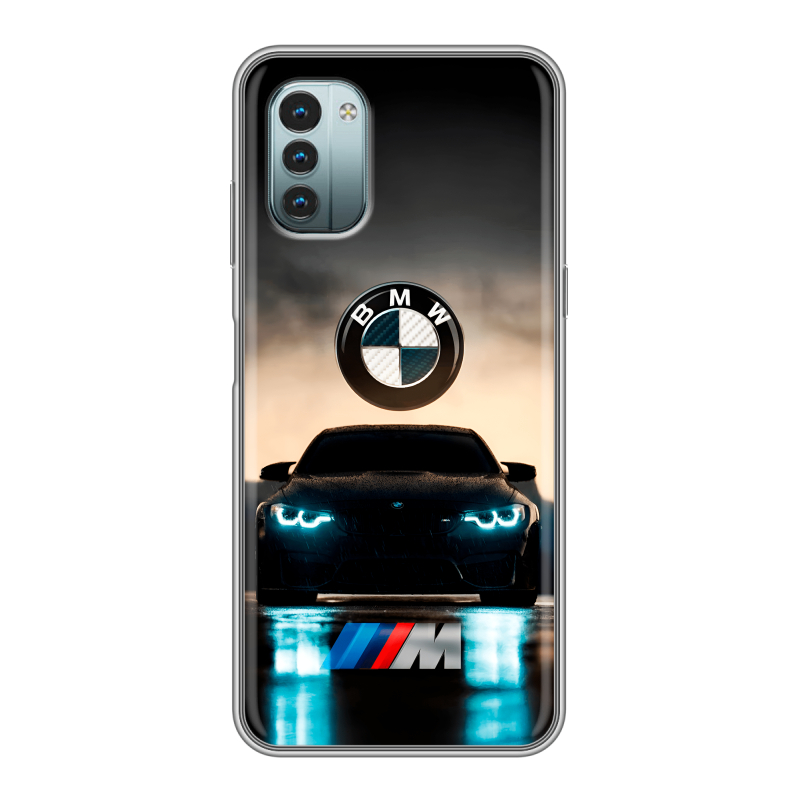 Силиконовый чехол на Nokia G11 с принтом БМВ BMW Силиконовый чехол на Nokia G11 с принтом БМВ BMW