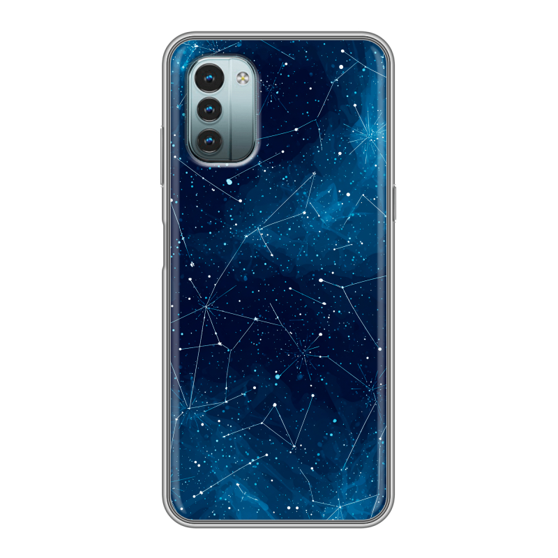 Силиконовый чехол на Nokia G11 с принтом Космос звезды Силиконовый чехол на Nokia G11 с принтом Космос звезды