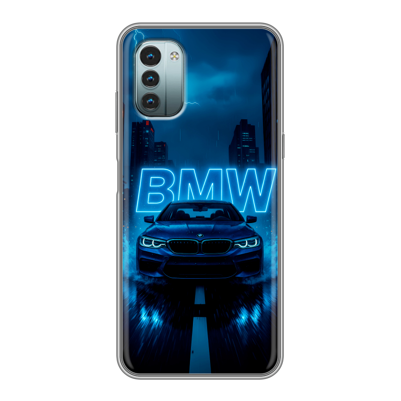 Силиконовый чехол на Nokia G11 с принтом BMW БМВ Силиконовый чехол на Nokia G11 с принтом BMW БМВ