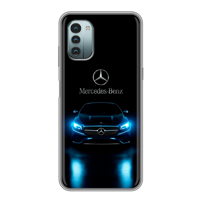 Силиконовый чехол на Nokia G11 с принтом Mercedes Мерседес Силиконовый чехол на Nokia G11 с принтом Mercedes Мерседес