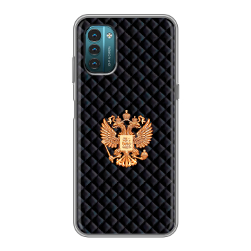 Силиконовый чехол на Nokia G21 с принтом Герб России принт Силиконовый чехол на Nokia G21 с принтом Герб России принт