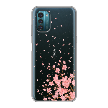 Силиконовый чехол на Nokia G21 с принтом Ветка сакуры