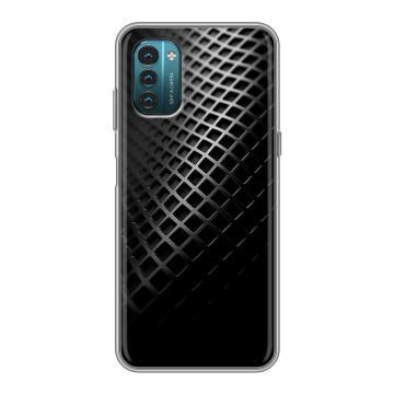 Силиконовый чехол на Nokia G21 с принтом Текстура металла