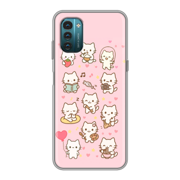 Силиконовый чехол на Nokia G21 с принтом Hello Kitty Хелоу Кити