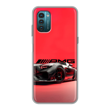 Силиконовый чехол на Nokia G21 с принтом Мерседес Mercedes AMG
