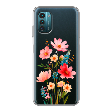 Силиконовый чехол на Nokia G21 с принтом Цветы