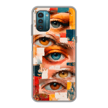Силиконовый чехол на Nokia G21 с принтом Модный принт