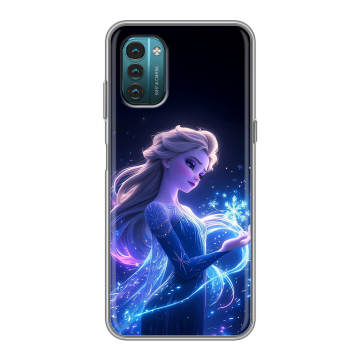 Силиконовый чехол на Nokia G21 с принтом Холодное сердце Frozen