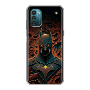 Силиконовый чехол на Nokia G21 с принтом Batman Бэтмен